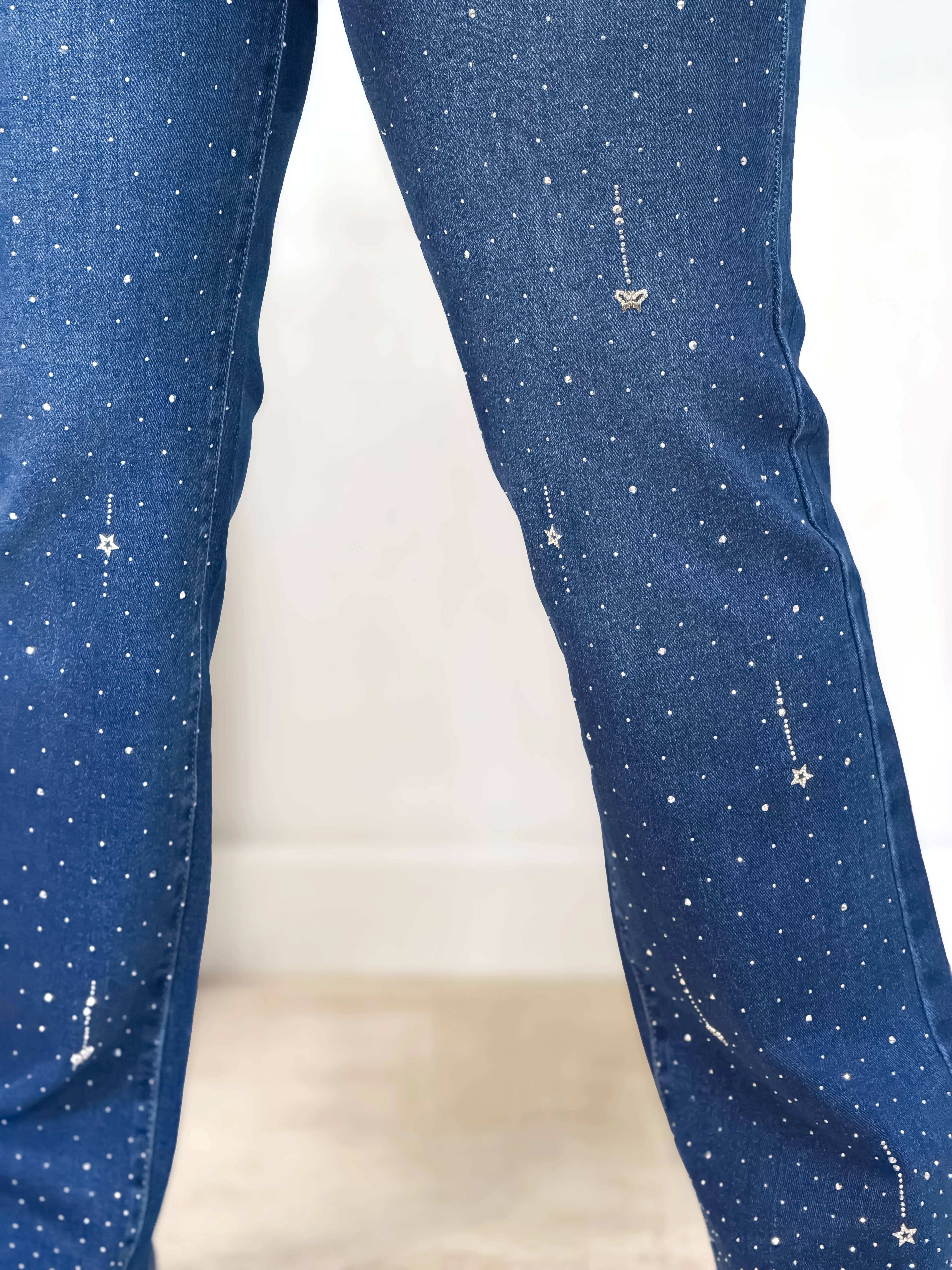 Jeans - Elsa - Bleu & Strass - Image 3