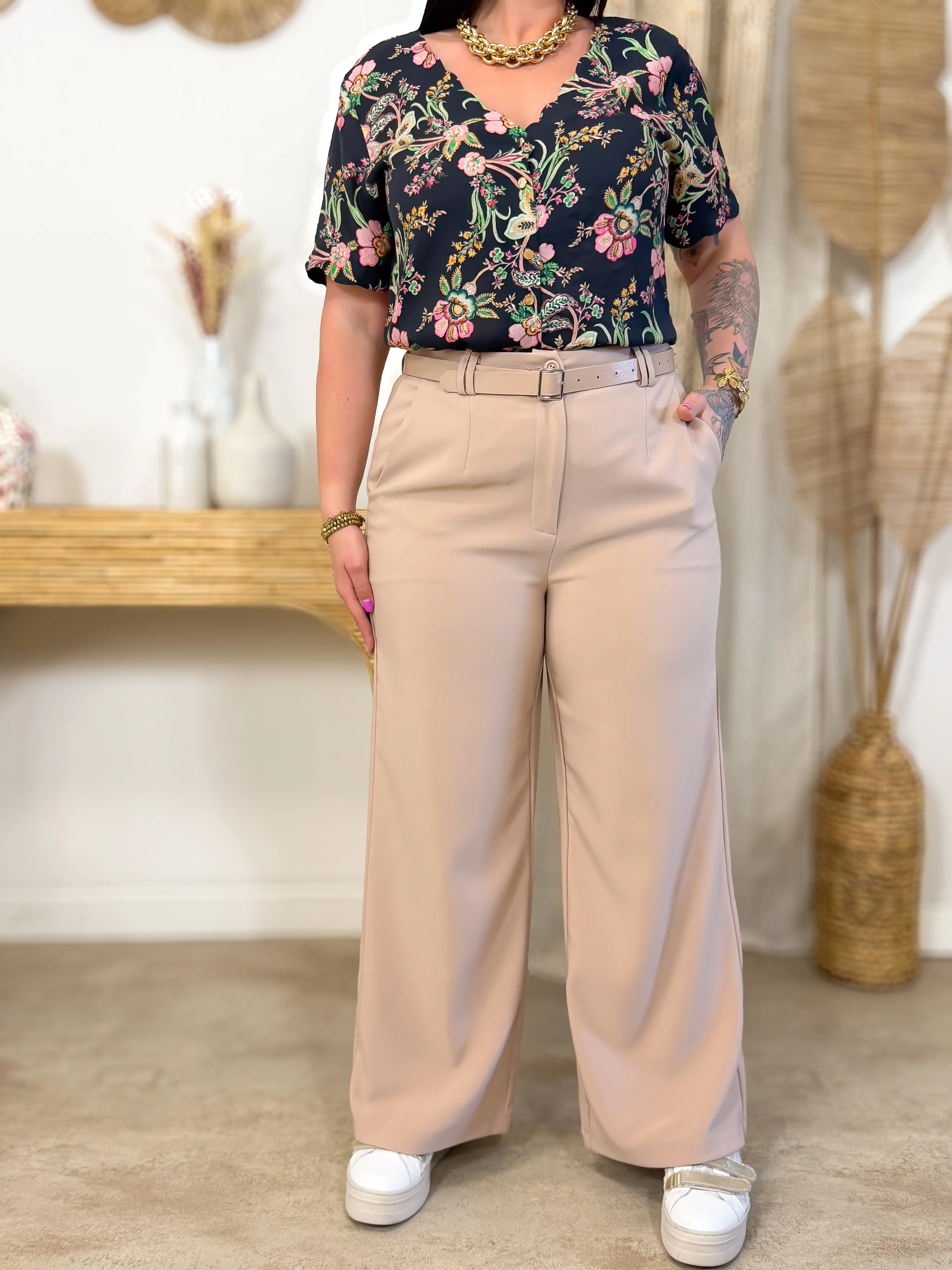 Pantalon - Alessia - Beige - Image 9
