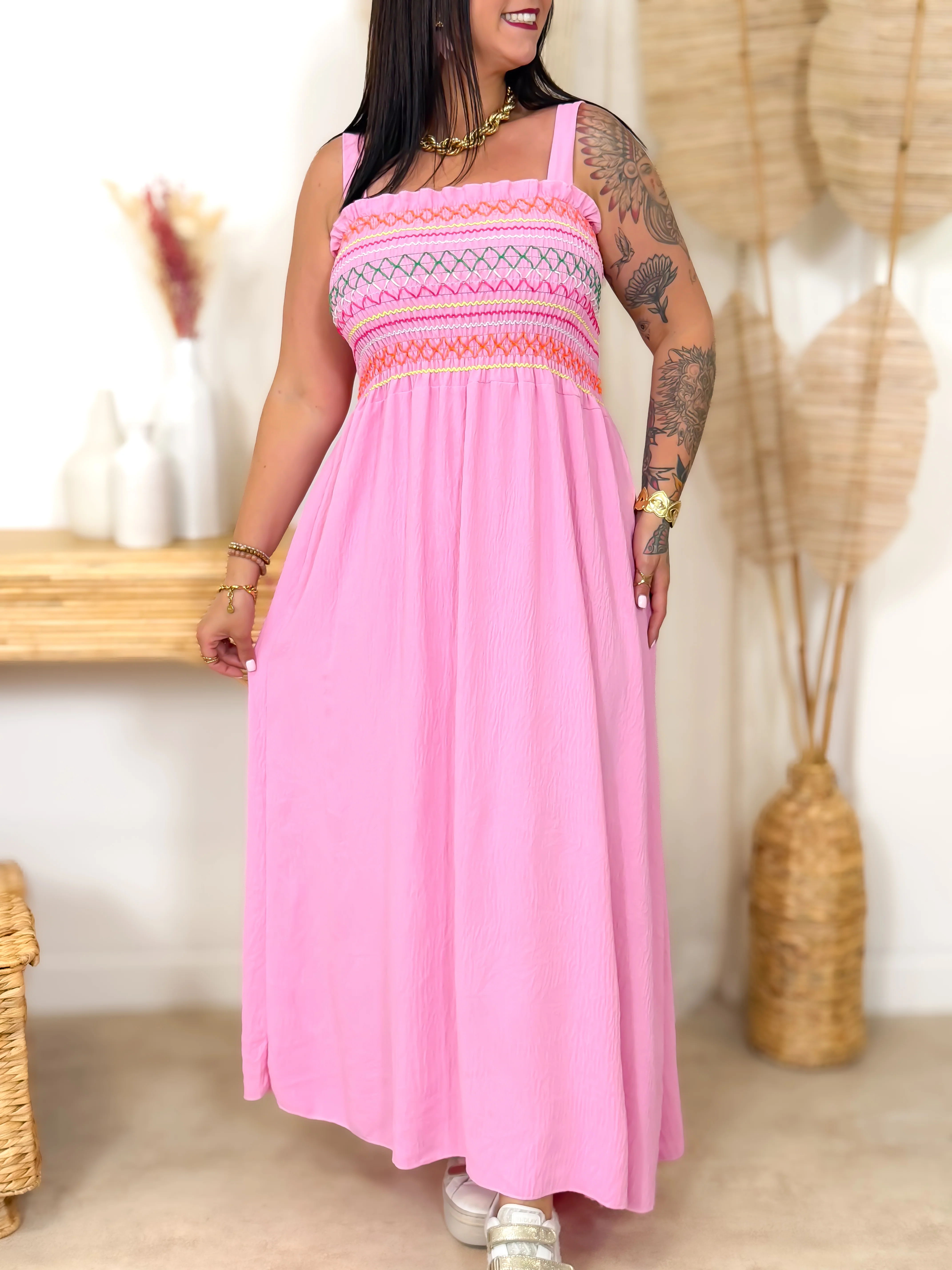 Robe Longue - Enea - Rose / PRÉVENTE / - Image 5