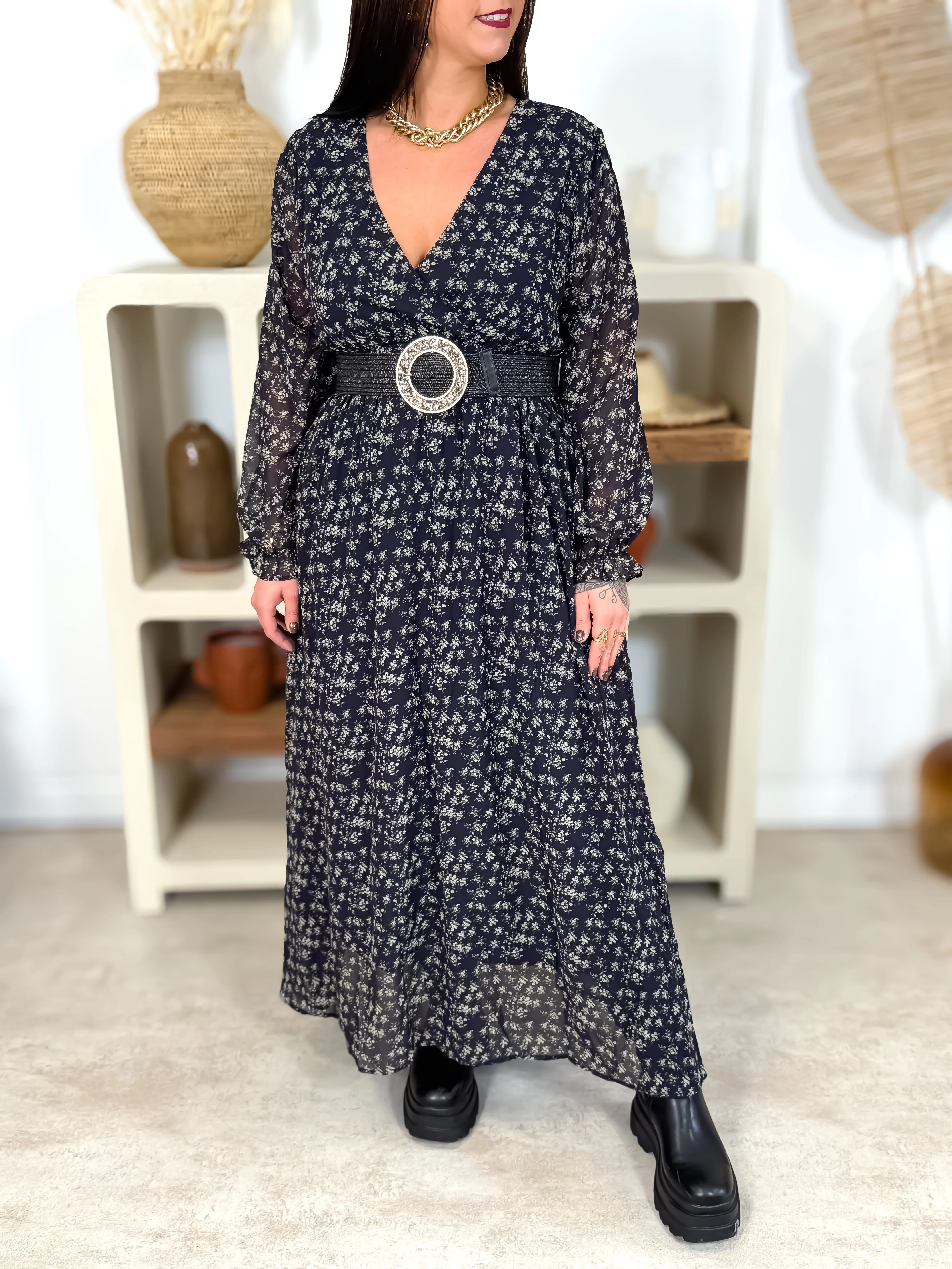 Robe Longue - Fabi - Noir - Image 3