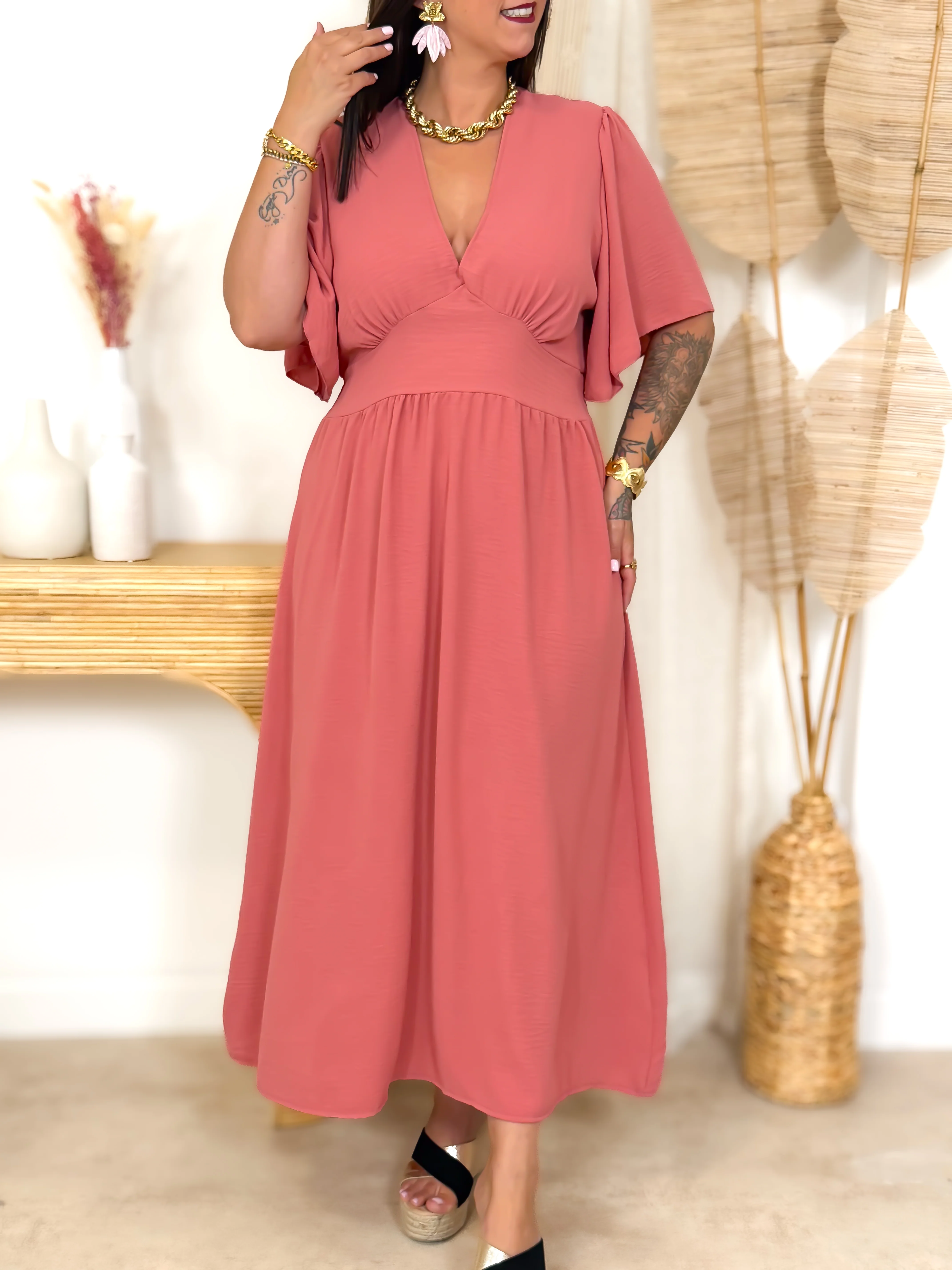 Robe Longue - Lola - Terracotta - Image 4